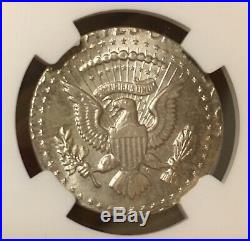 1964 Kennedy Half Dollar Struck On Quarter Planchet Ngc Ms65 Silver Mint Error