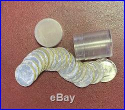 1964 Kennedy Half Dollars 1-Roll 20 Coins, 90% Silver Brilliant Uncirculated