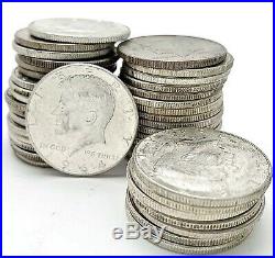 1964 Kennedy Half Dollars 90% Silver $20 face value Lot of 40 Coins