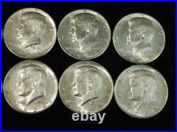 1964 Kennedy Half Dollars Lot Of 10 90% Silver Xf/au/bu L4