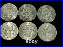 1964 Kennedy Half Dollars Lot Of 10 90% Silver Xf/au/bu L4