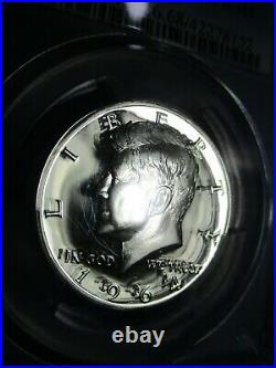 1964 Kennedy Half Pr68 Cameo Rare Low Pop 2 Coins Accented Hair Str-g Rev Pq+