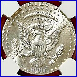 1964 Kennedy Half Struck On Silver Quarter Wrong Planchet Error Ngc Ms-63
