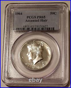 1964 Kennedy Silver Half Dollar Accented Hair Proof PR66 PCGS