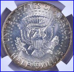1964 Kennedy Silver Half Dollar NGC MS65 Color