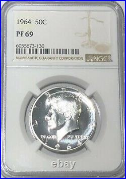 1964 Kennedy Silver Half Dollar NGC PF 69