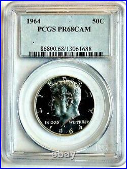 1964 Kennedy Silver Proof Half Dollar PCGS PR68CAM