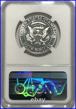 1964 NGC PF65 STAR CAMEO PROOF SILVER KENNEDY ACCENT HAIR HALF JFK COIN 50c SIGN