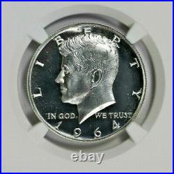1964 NGC PF 67 CAMEO Accent Hair Silver Kennedy Half Dollar-Price Guide $575