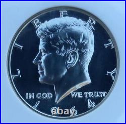 1964 NGC PF 69 Kennedy Silver Half Dollar, Top Grade, Proof 69 Silver 50C Coin