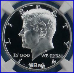 1964 NGC Proof 68 Cameo Silver Kennedy Half Dollar, Gem PF 68 Cam Coin
