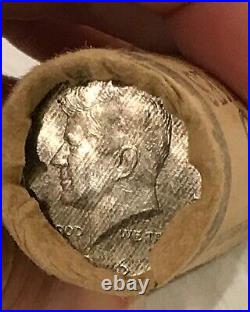 1964 Obw Original Bank Wrap Roll Bu Uncirculated Silver Kennedy Half Dollars