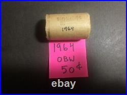 1964 Obw Silver 1964 Kennedy Half Roll Of 20