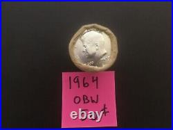 1964 Obw Silver 1964 Kennedy Half Roll Of 20