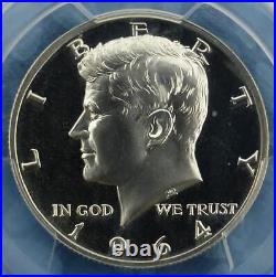 1964 PCGS Proof 66 Cameo Accented Hair Silver Kennedy Half Dollar, Gem PR 66 Cam