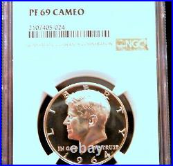 1964 P 50c NGC PF69 CAMEOHighest GradeMANY SPOTTED OR TONEDTHIS 1 A KNOCKOUT