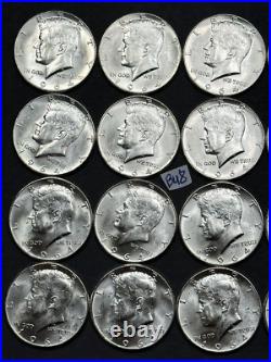 1964 P Kennedy Half Dollar BU Roll of 20 Coins Silver Half Dollar Lot #BU8