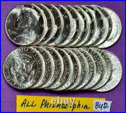 1964 P Kennedy Half Dollar Lot of 20 BU Coins Silver Half Dollars Lot #BU2