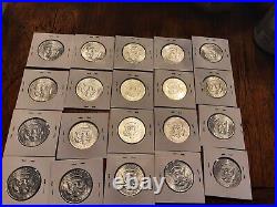 1964 P Kennedy Half Dollar Roll Brilliant Uncirculated (20 Coins ALL GBU)