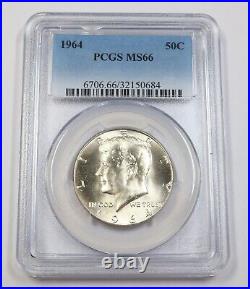 1964 P PCGS MS66 SILVER Kennedy Half Dollar 50c US Coin #40728B