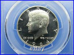 1964 P Silver Kennedy Half Dollar, Accented Hair PCGS Pf 68 Cameo Pop. = 136
