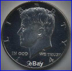 1964 Proof Accented Hair Kennedy Silver Half Dollar Pennies2Pounds