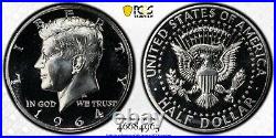 1964 Proof Kennedy Silver Half Dollar PCGS PR68CAM Accented Hair Gold Shield