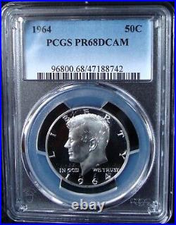 1964 Proof Kennedy Silver Half Dollar PCGS PR 68 DCAM