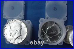 1964 Roll Of 20 B. U. Kennedy Half Dollars All Are 90% Silver In Tubes