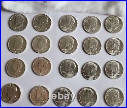 1964-d Kennedy Half Dollar, See Photos. 20 Pcs, 1 Roll, Silver Bu