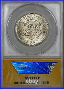 1964-p Kennedy Half Dollar Anacs Au 50 Silver Stunning Choice Gem (mr)