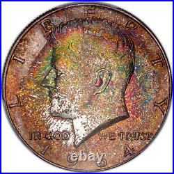 1964-p Silver Kennedy Half Dollar Pcgs Ms66 Beautifully Toned