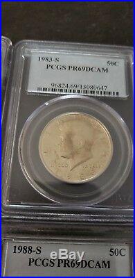 1964 to 2014 PCGS Proof Kennedy Half Dollars Collection 78 coins (Silver & Clad)