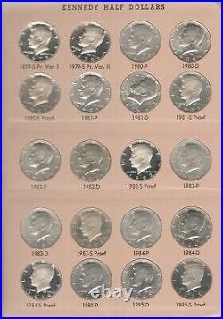 1964 to 2016 Kennedy Half Dollar Dansco Album (8166) BU/Proof Silver 178 Coins