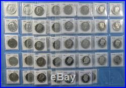1964 to 2019 Proof Kennedy Half Dollar 58pc Set with Type 2 issues and 76 Silver