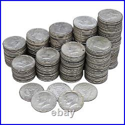 1965-1969 Kennedy Half Dollar 10 Rolls 40% Silver $100 Face 200 Coins Mixed Date