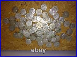 1965-1969 kennedy half dollar coin 40% silver lot 78 pieces