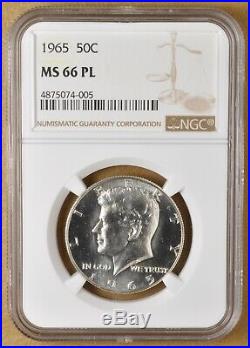 1965 P Kennedy Silver Half Dollar NGC MS66PL Only One Known