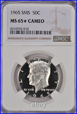 1965 SMS Kennedy Half Dollar NGC MS 65 STAR CAMEO SP65CAM Frosty Coin 50C