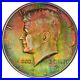 1965_Silver_Kennedy_Half_Dollar_50C_Rainbow_Toned_Monster_Color_UNC_Coin_Toning_01_wwvc