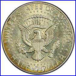 1965 Silver Kennedy Half Dollar 50C Rainbow Toned Monster Color UNC Coin Toning