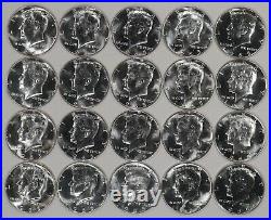 1965 Sms Kennedy Half Dollar Gem Bu Brilliant Unc Full Roll 20 Coins