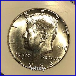 1966 BU Kennedy Reg Issue Half Dollar Cherry/Unc Gem or Better FULL SPLIT BEAK