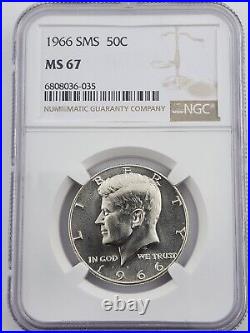 1966 Silver Kennedy Half Dollar NGC MS 67