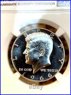 1966 Silver Kennedy NGC SMS 68 Cameo Top Quality! Price Guide $1,180