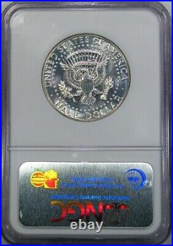 1966 Sms Kennedy 50c Ngc Ms66 (ngc Star) 40% Silver Wild Rainbow Obverse