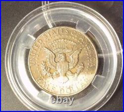 1967 Kennedy 50c Missing Layer obverse missing top layer. 75% Missing Reverse