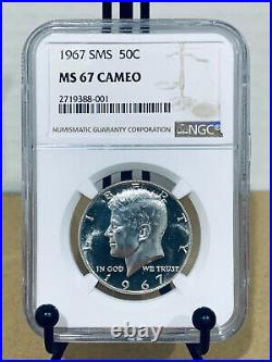 1967 Kennedy Half Dollar SMS NGC MS67 Mint State 67 Cameo #2719388-001