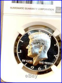 1967 Kennedy Quadrupled Die Obverse FS-101 NGC SMS 67 Cameo Exquisite & Rare
