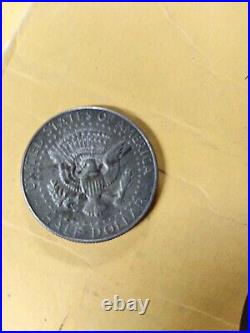 1967 No Mint Mark Kennedy Half Dollar Coin 90% Silver FREE SHIPPING #178